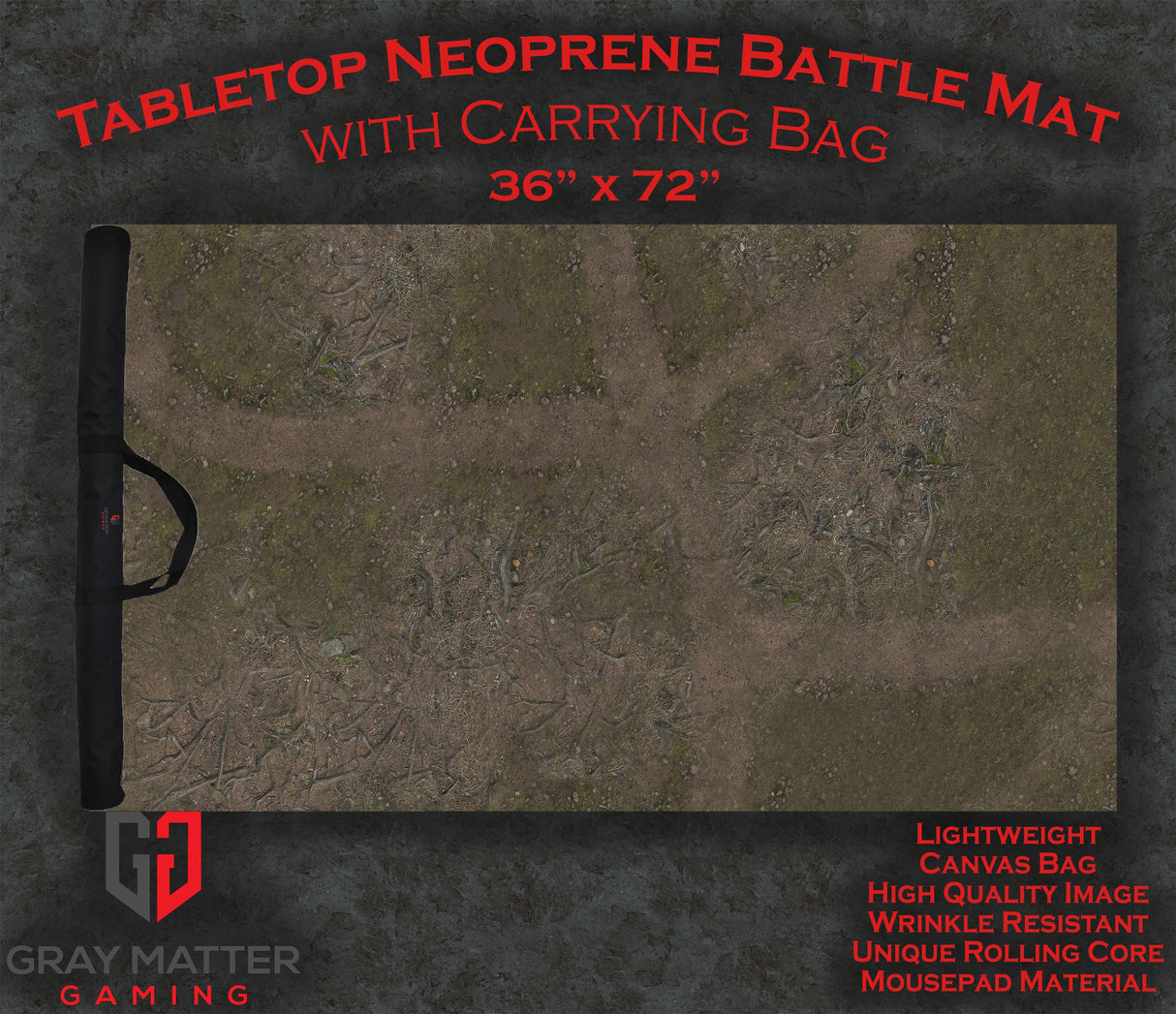 Deep Forest - Neoprene Battle Mat with Bag