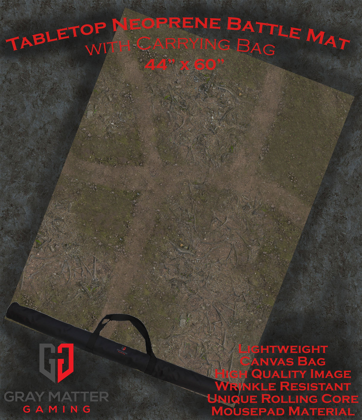 Deep Forest - Neoprene Battle Mat with Bag