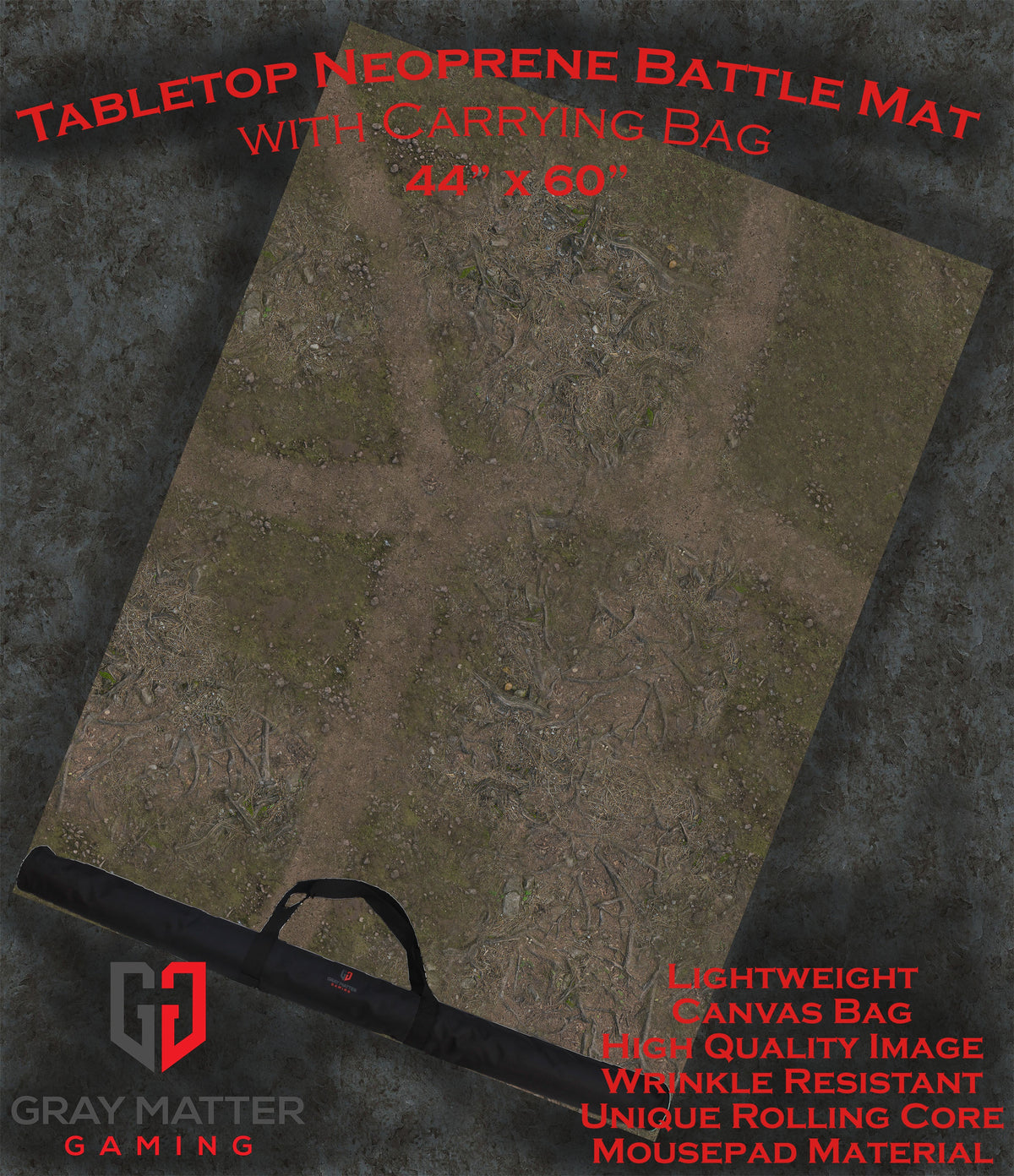 Deep Forest - Neoprene Battle Mat with Bag