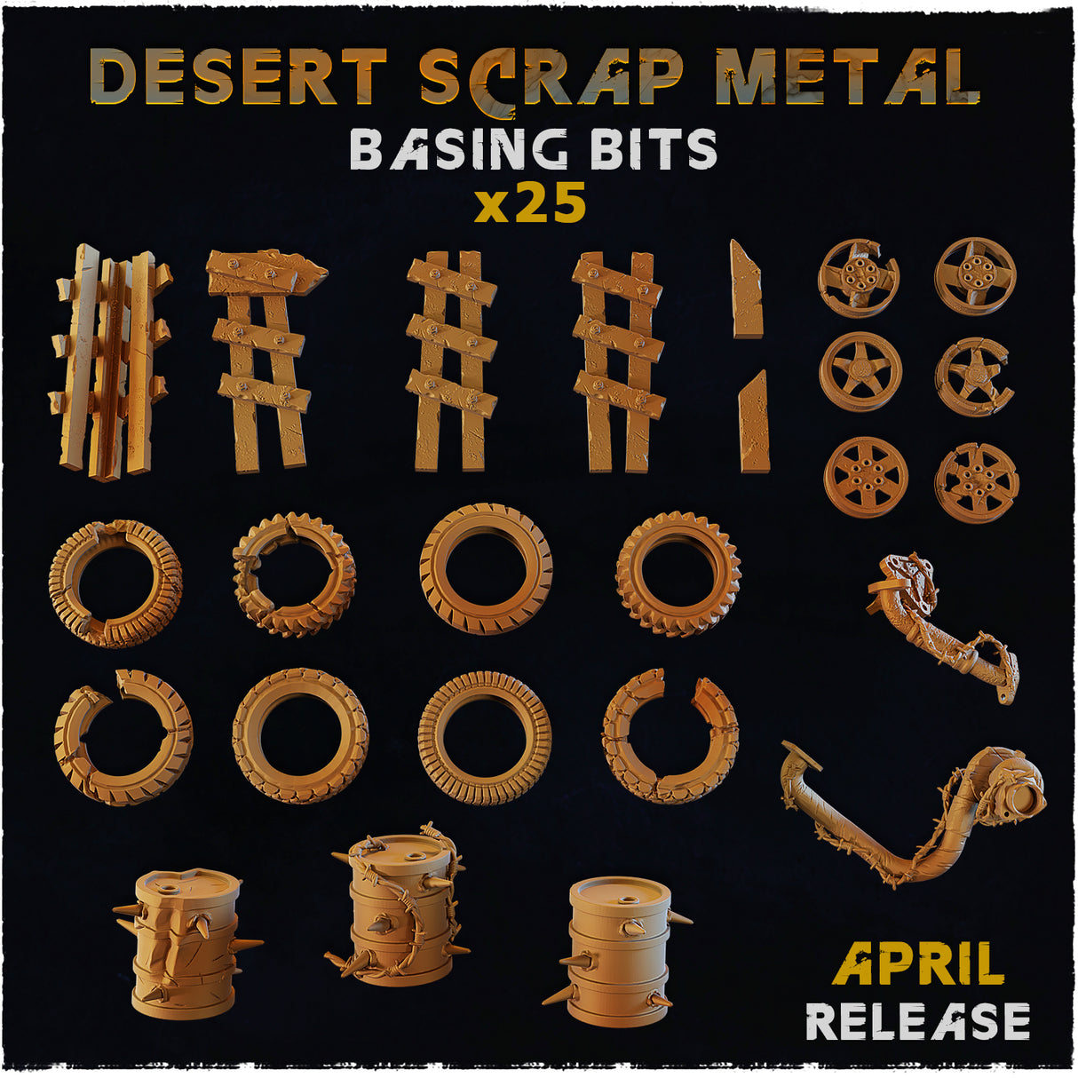 Desert Scrap Metal - Basing Bits