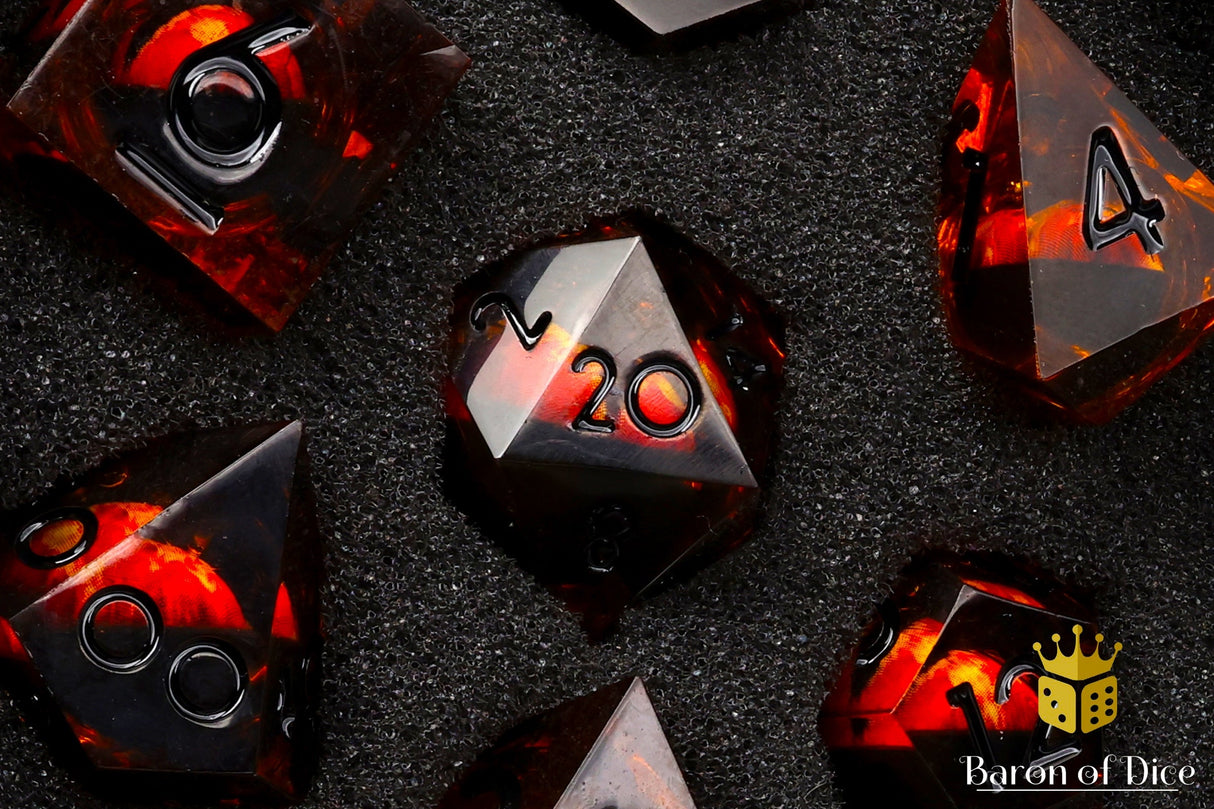 Evil Eye Liquid Core RPG Dice Set - 7 Pieces