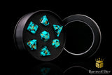 Turquoise Gemstone RPG Dice Set - 7 Pieces