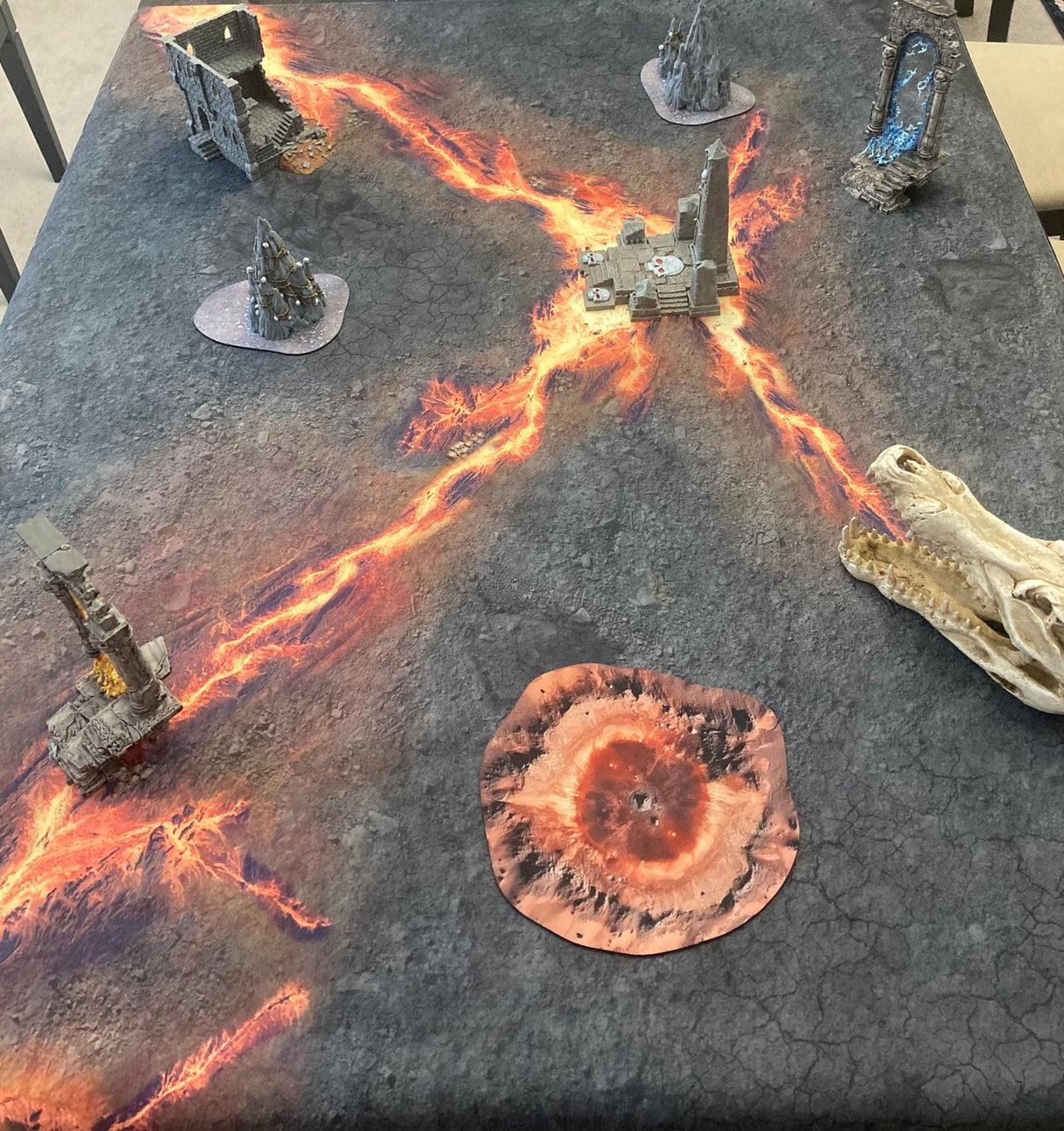 Infernal Steppes - Neoprene Battle Mat - Warhammer, AoS, 40K, Kill Team, MCP, Shatterpoint, Legion, Deadzone, More