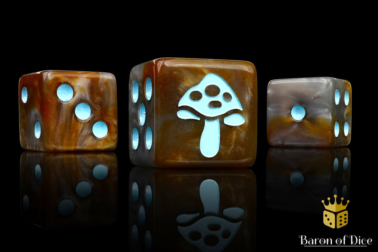 Shroom Dice - Ice Blue