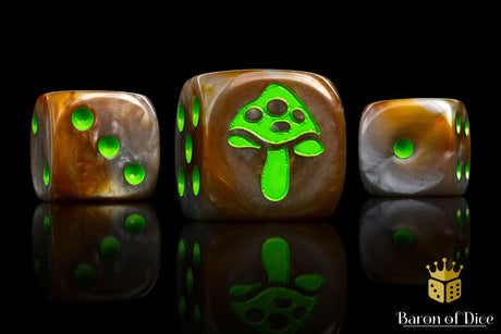 Shroom Dice - Bright Green