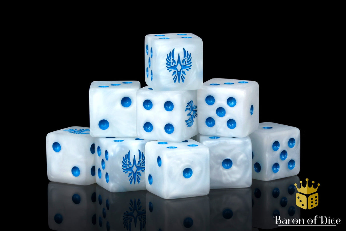 Magical Elves Dice - Ancient White