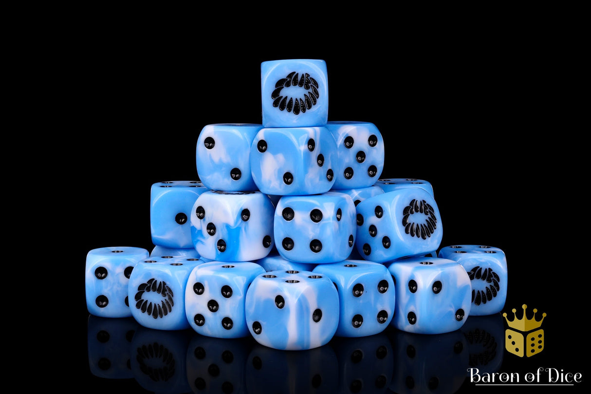 Fanged Maw Dice - Blue Frost