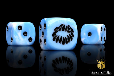 Fanged Maw Dice - Blue Frost