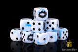 Fanged Maw Dice - White Ice