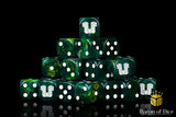 Twin Headed Lizard Dice - Green & Gold