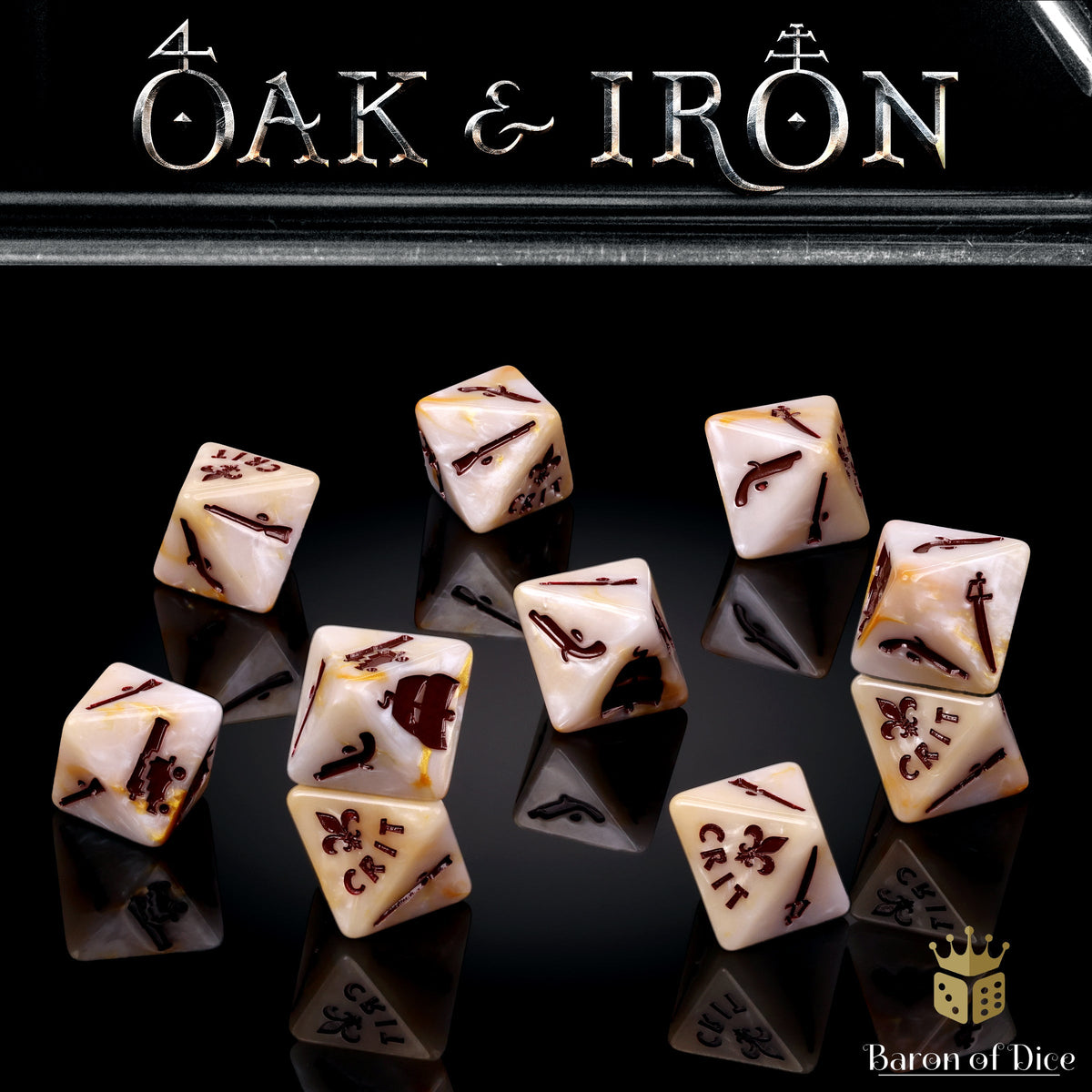 Oak & Iron: French - Official Dice Set