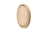 Trekell Ellipse Floater Panel -  Oval Wooden Canvas + Frame