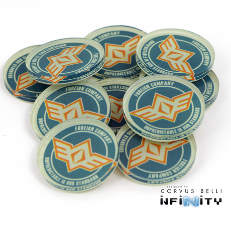 Full Color Infinity Faction Markers, 25mm (Bag of 10)