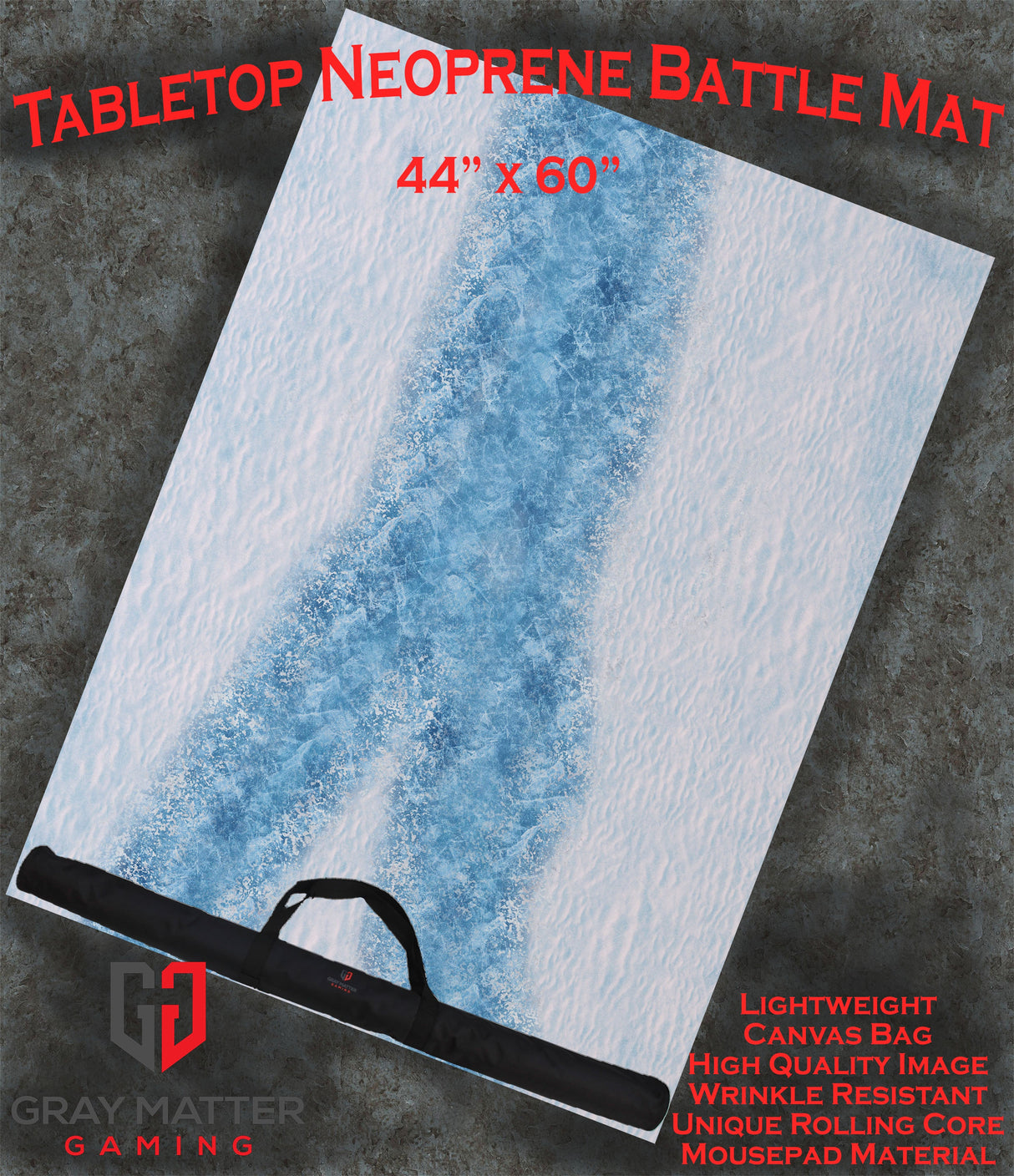 Frozen River - Neoprene Battle Mat with Bag