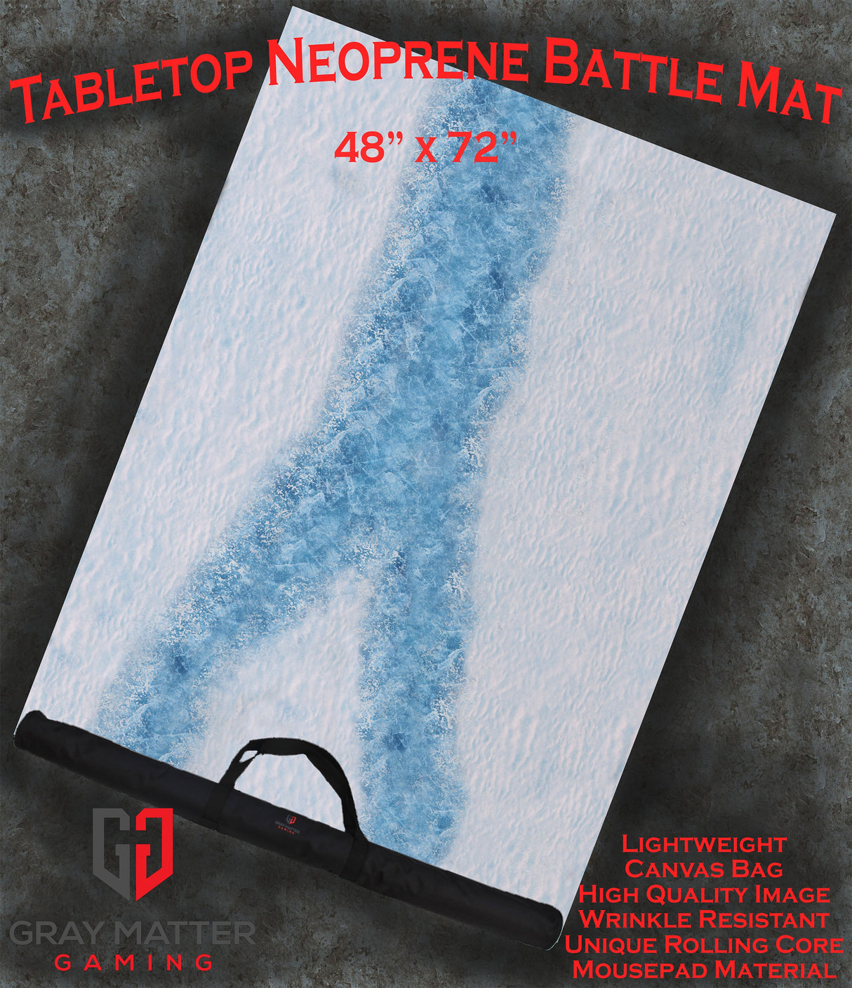 Frozen River - Neoprene Battle Mat with Bag