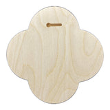 Trekell Gothic Rounded Quatrefoil Floater Panel - Wood Painting Canvas