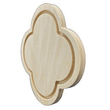 Trekell Gothic Rounded Quatrefoil Floater Panel - Wood Painting Canvas