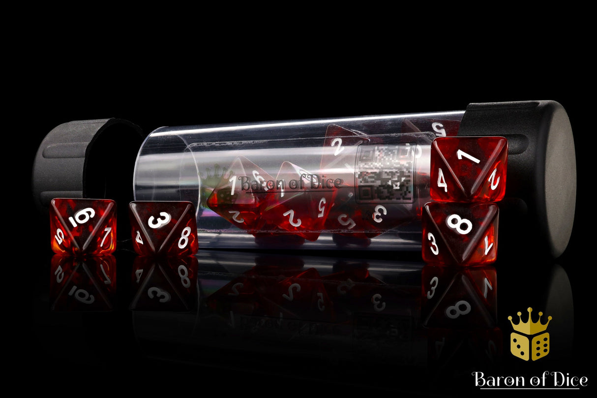 Translucent Blood D8 Dice