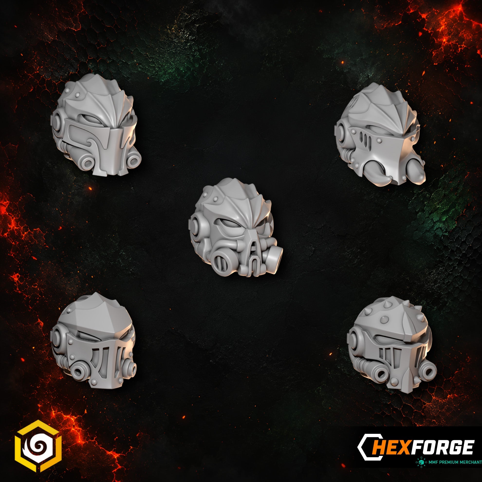Anvil Wardens - Big Armor: Heads & Helmets