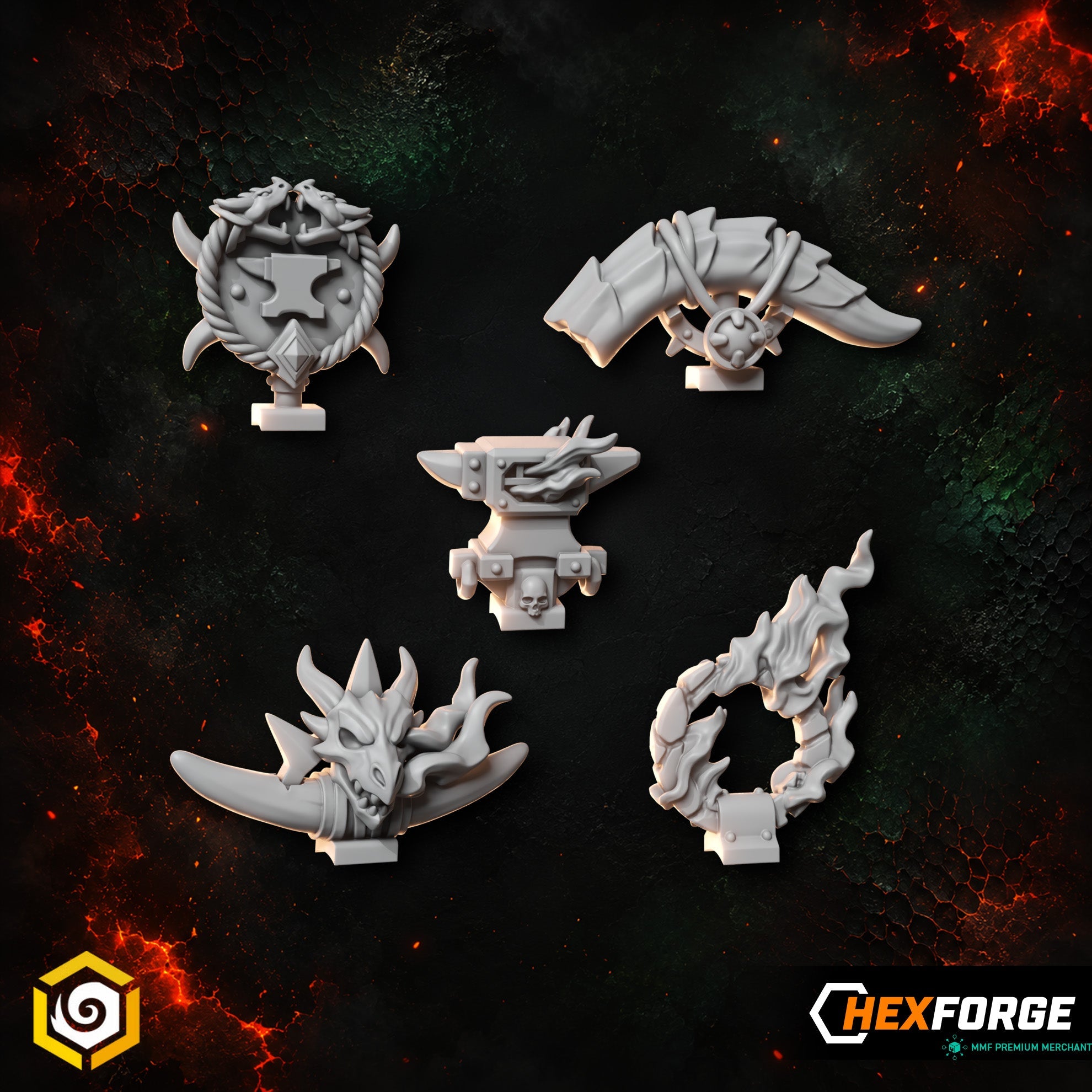 Anvil Wardens - Backpack Decorations