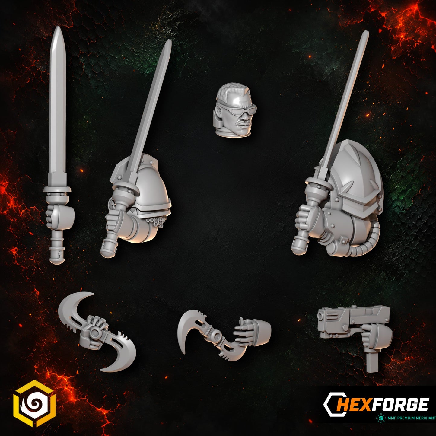 Anvil Wardens - The Hunter, Hero Upgrade Kit