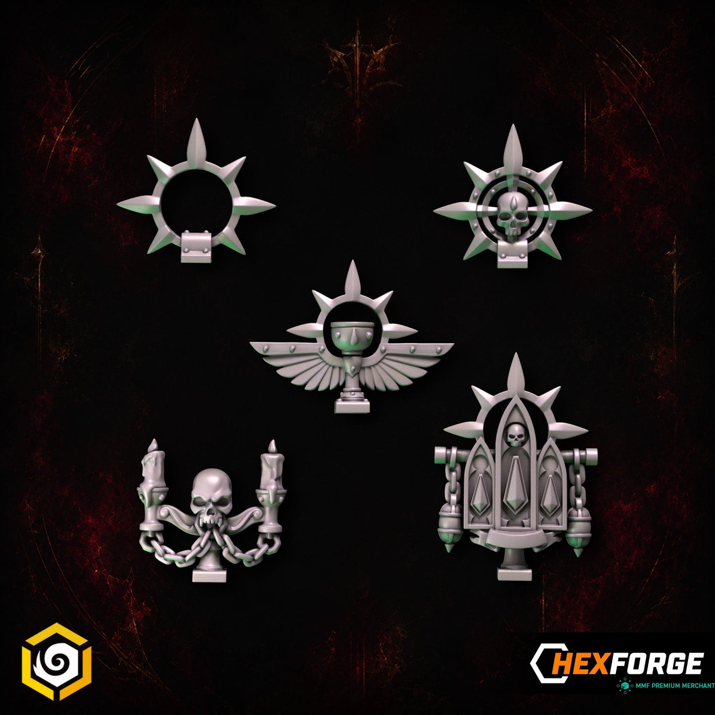 Crimson Lords - Backpack Decorations