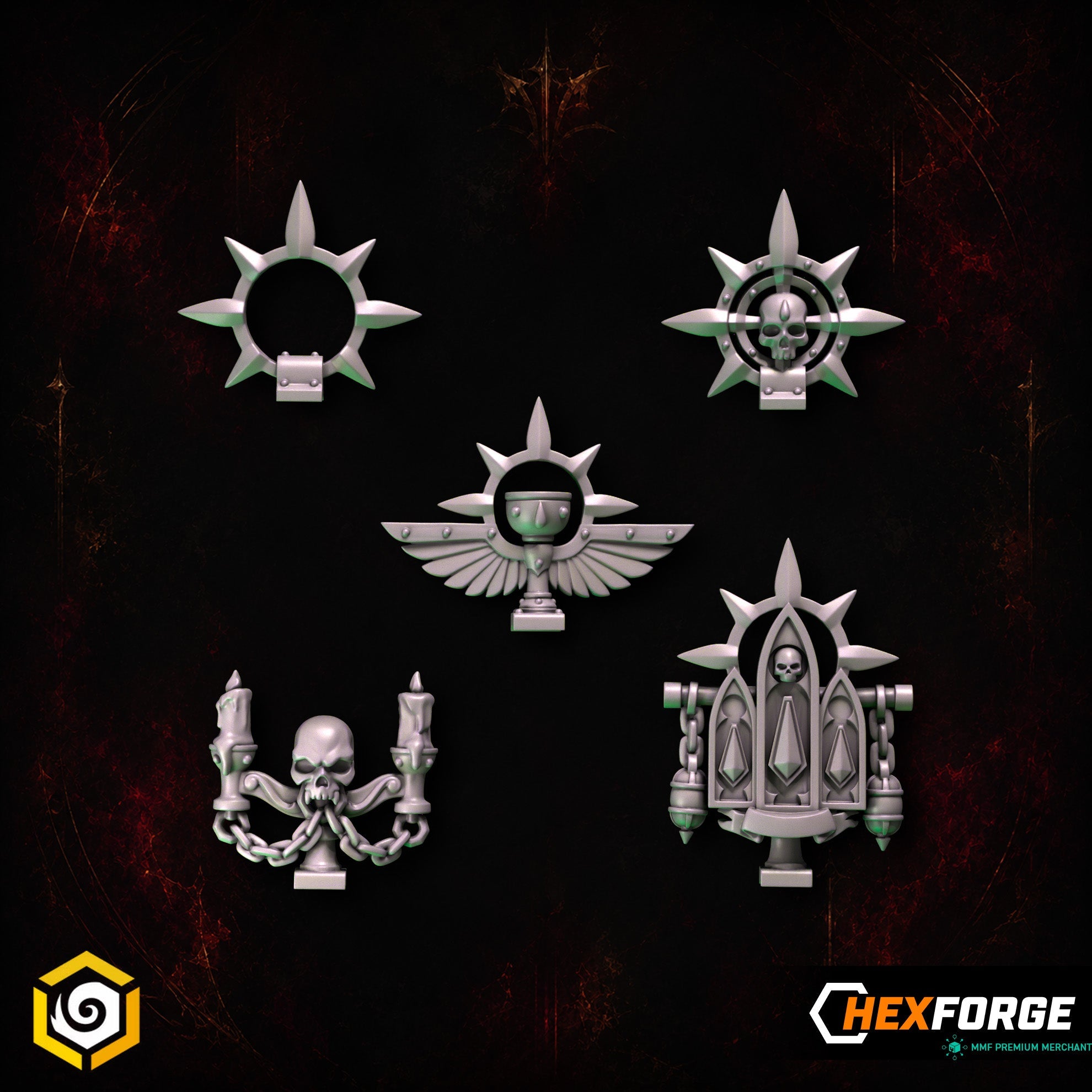 Crimson Lords - Backpack Decorations