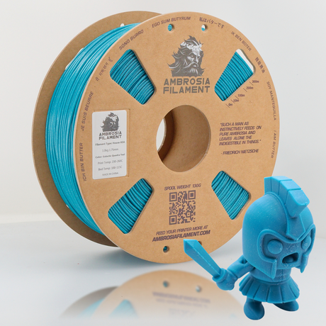 AMBROSIA Galactic (Sparkle) PLA Filament of the Gods - 1KG Bambu AMS Friendly Cardboard Spools Premium 3D Printing Filament