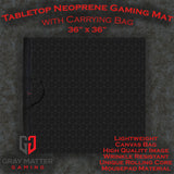 Geometric Pattern Mat 36" x 36" with Bag | Board Game Puzzle Mat