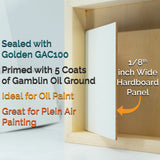 Trekell Oil Ground Panel - 1/8" Hardboard Substrate