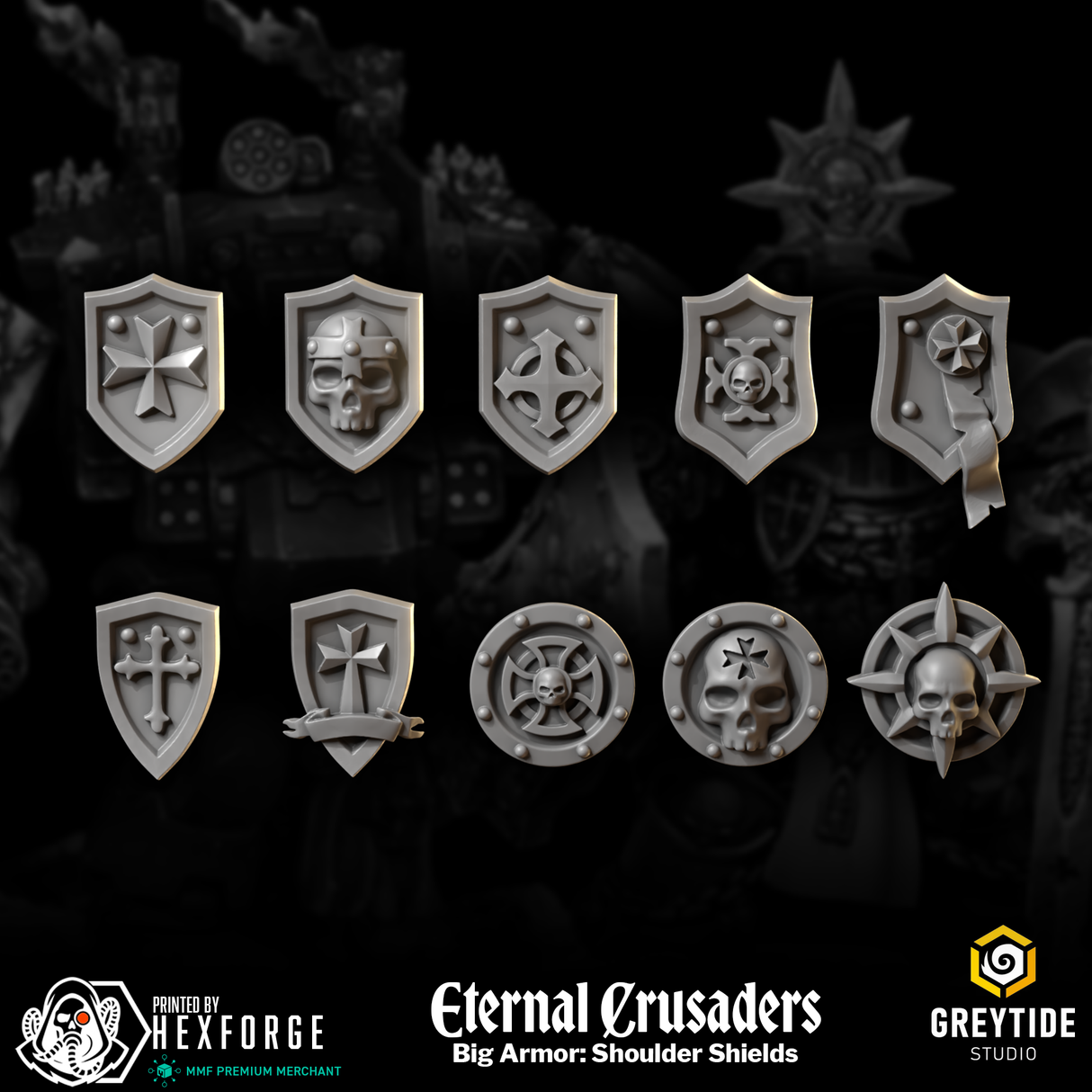 Eternal Crusaders - Big Armor: Shoulder Shields