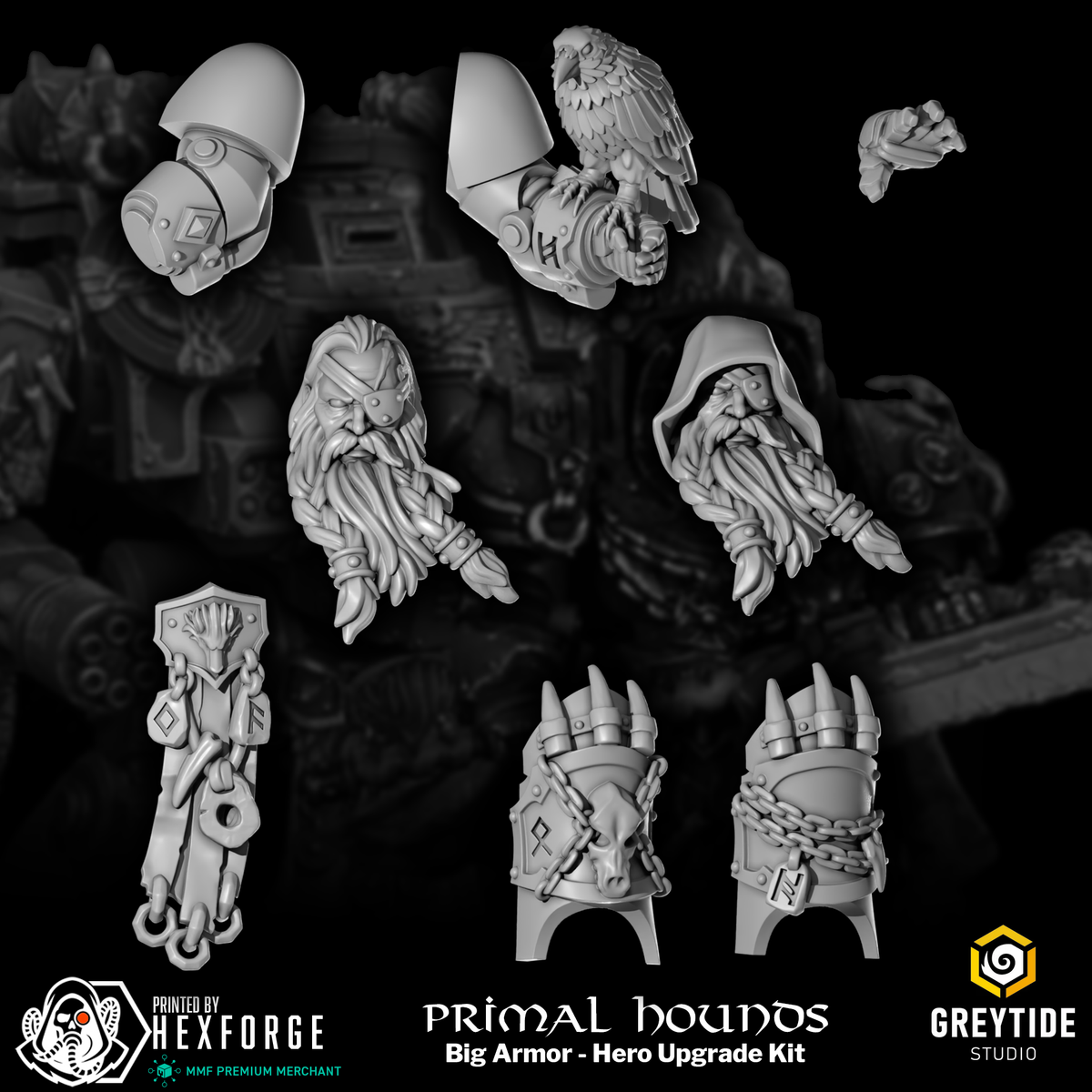 Primal Hounds - Big Armor - Hero Upgrade Kit