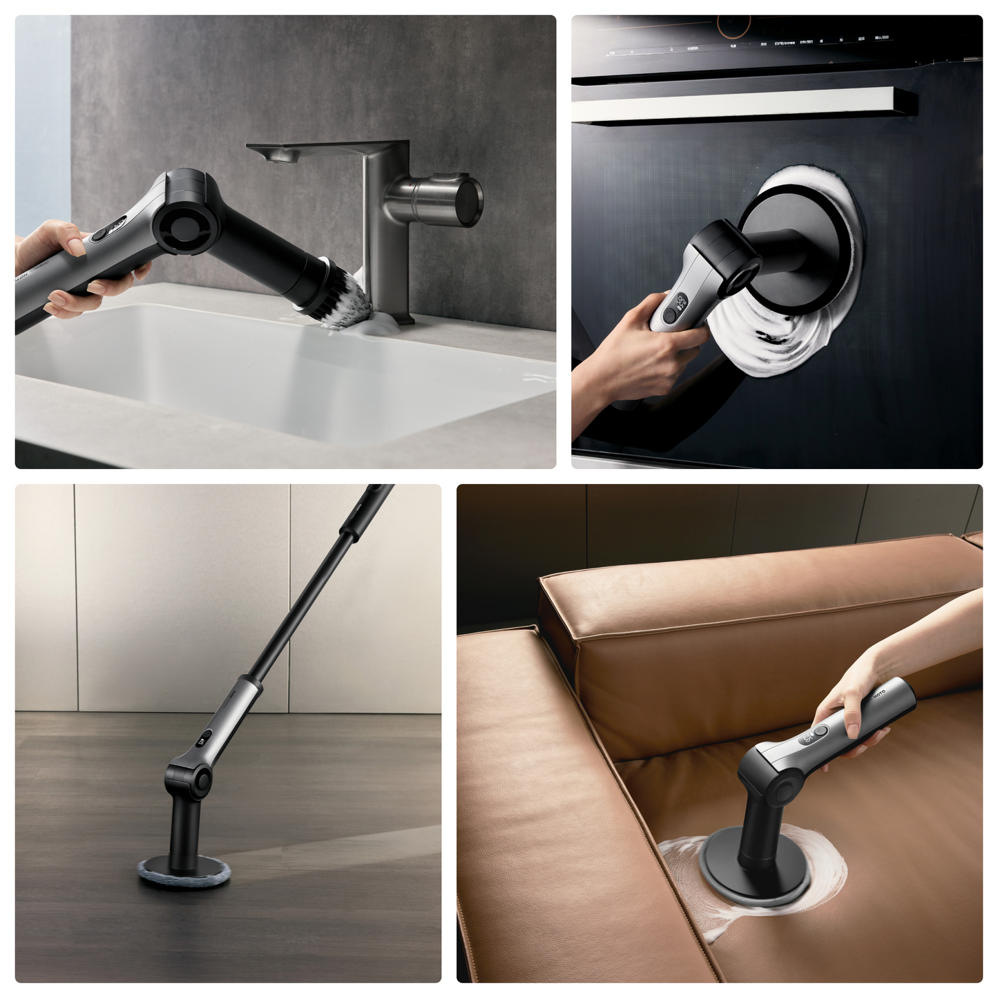 HOTO Flexi™ Cordless Spin Scrubber