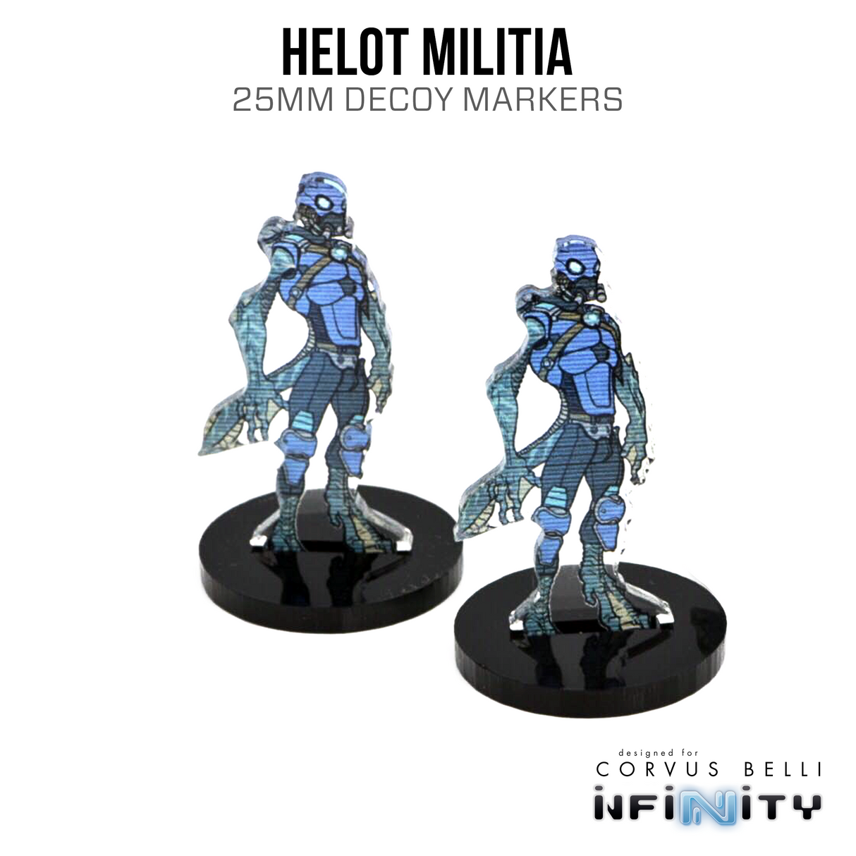 Infinity 3D Markers: Helots (25mm Camo -3, Decoy -1)