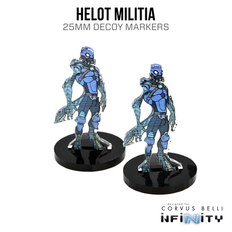 Infinity 3D Markers: Helots (25mm Camo -3, Decoy -1)