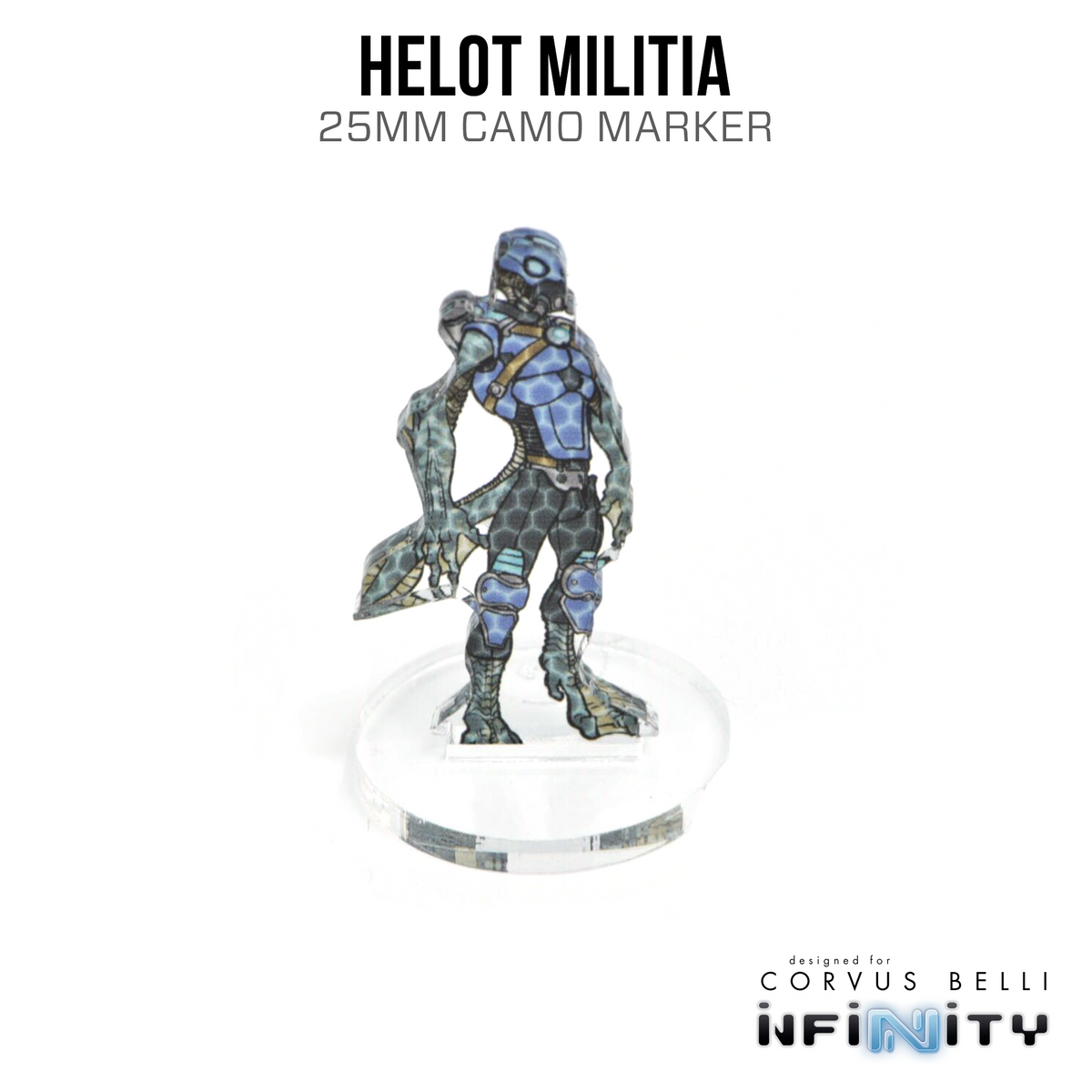Infinity 3D Markers: Helots (25mm Camo -3, Decoy -1)