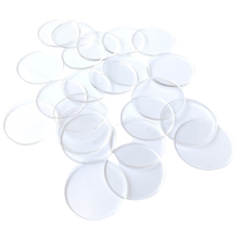 25 Pcs Round Acrylic Model Bases 1-inch for DND Miniatures, Warhammer and Other RPG Minis, or Wargames Table