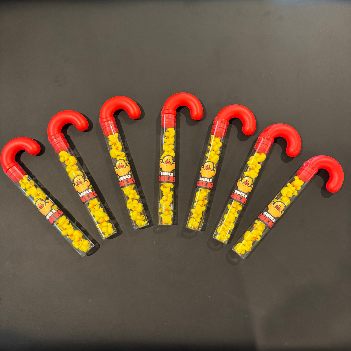 Micro Swole Duck Candy Cane