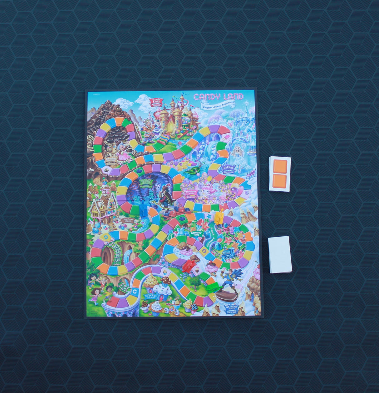 Geometric Pattern Mat 36" x 36" with Bag | Board Game Puzzle Mat