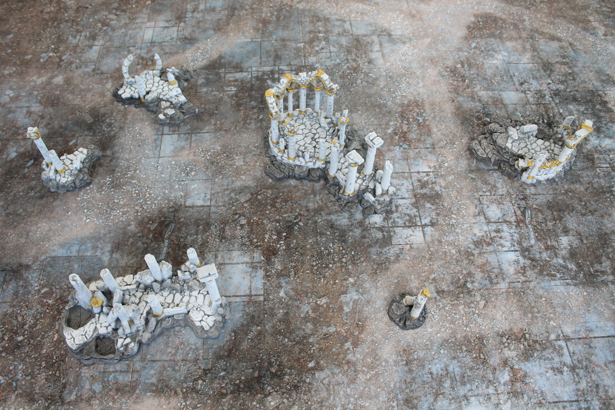 Urban Ruins - Neoprene Battle Mat - Warhammer, AoS, 40K, Kill Team, MCP, Shatterpoint, Legion, Deadzone, More