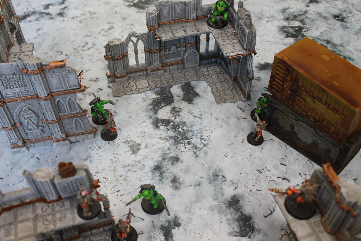 Snowy Tundra - Neoprene Battle Mat with Bag