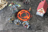 Warhammer 40k and AoS4 Neoprene Objective Markers - Green and Flaming Portal