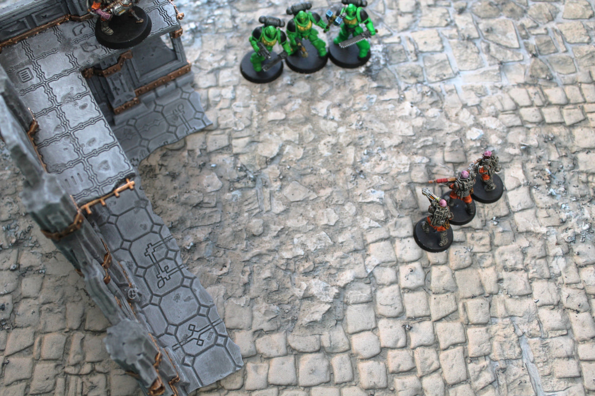 Broken Cobblestone - Neoprene Battle Mat with Bag