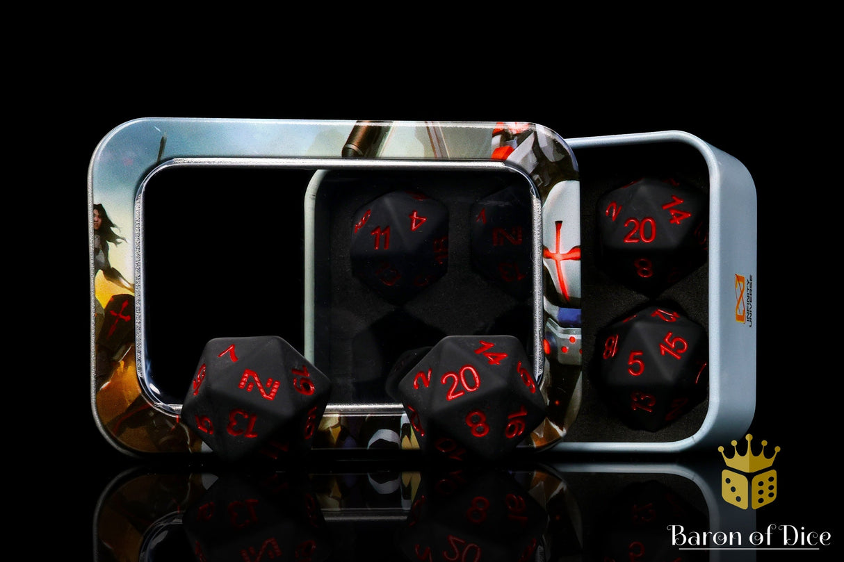Infinity: N5 Matte W/ Blood Red - Official Dice Set