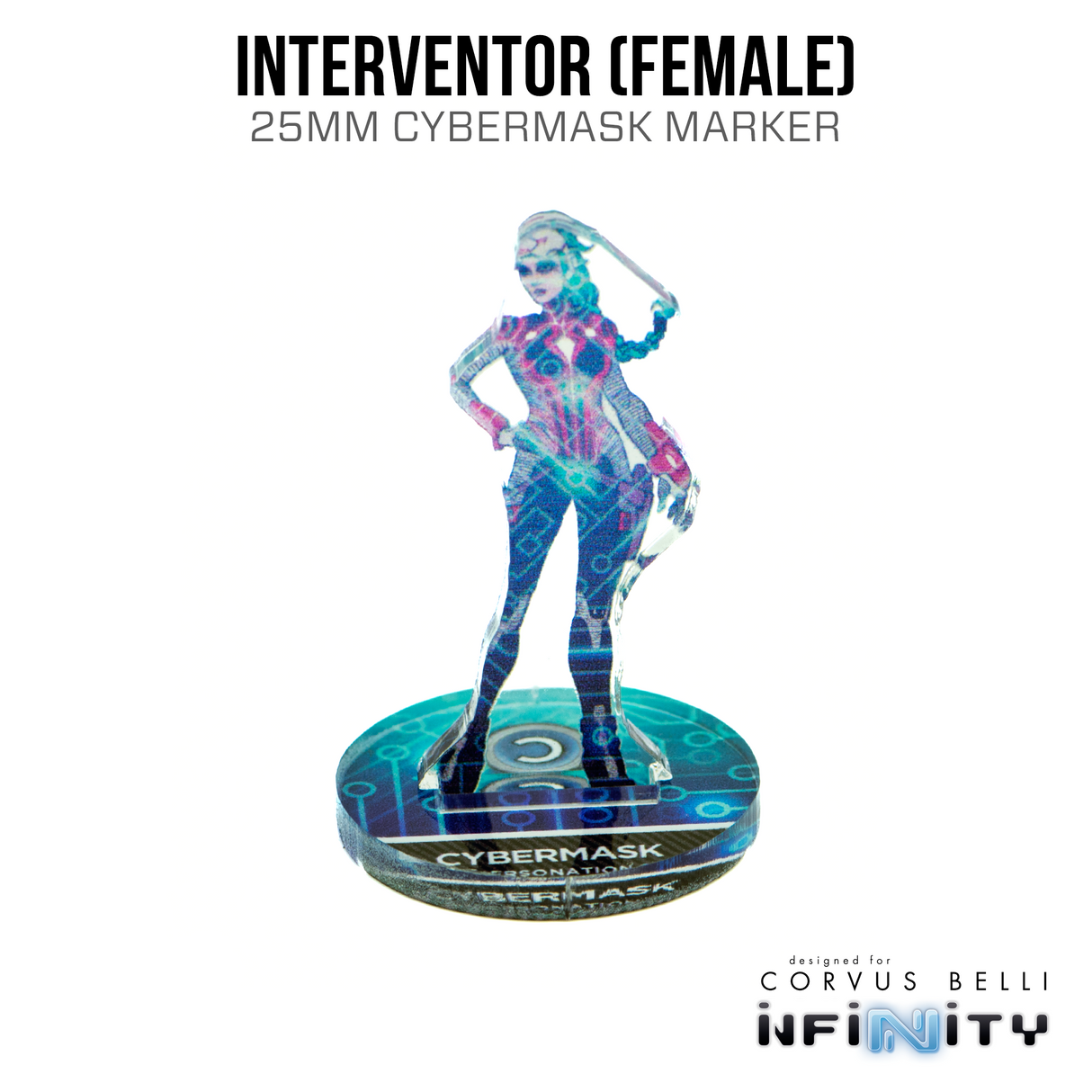 Infinity 3D Markers: Interventor, Female (25mm Cybermask)