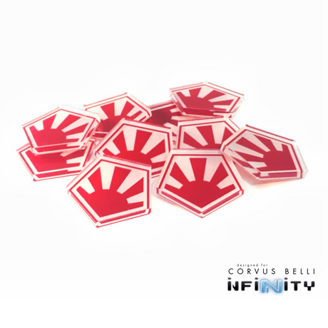 Full Color Infinity Faction Markers, 25mm (Bag of 10)