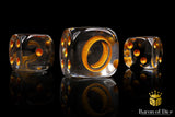 Translucent Gold Ring Dice