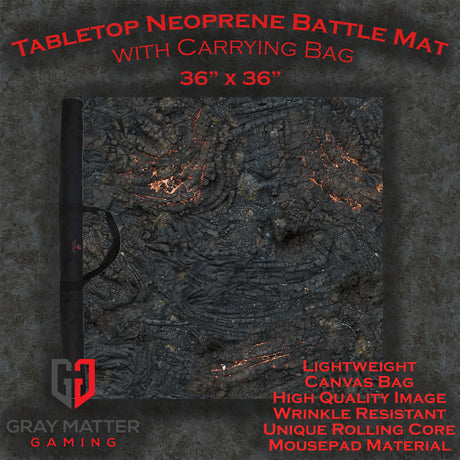 Lava Flows - Neoprene Battle Mat with Bag