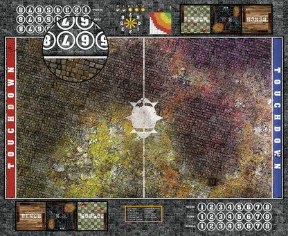Mats by Mars:  Abandoned City v1.0 Fantasy Football Play Mat / Pitch