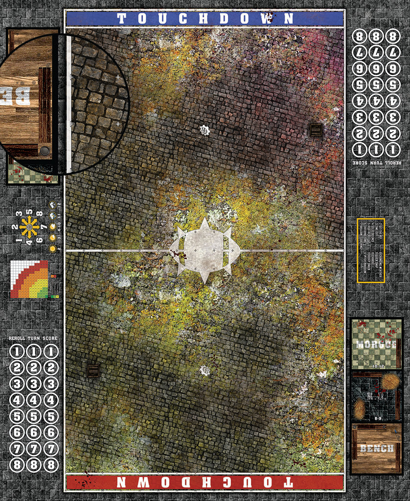Mats by Mars:  Abandoned City v1.0 Fantasy Football Play Mat / Pitch